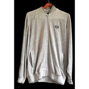 Vintage Phatfarm Mens Velour Tracksuit Size Large Casual Jacket Dove Gray